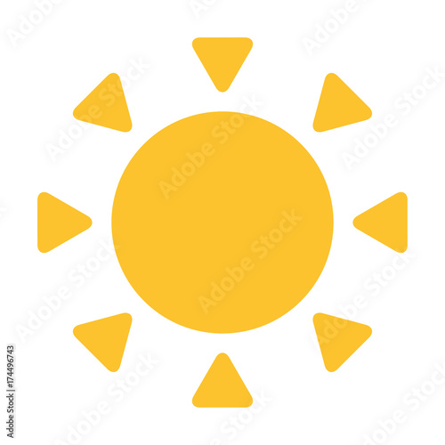 Sun vector icon photo