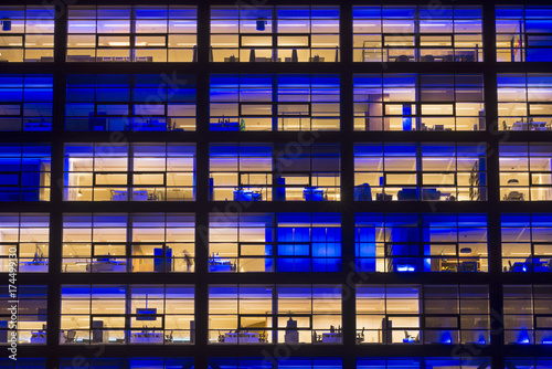 Office building at night