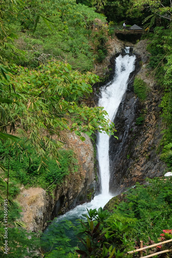 Gitgit waterfalls, surrounded by beautiful wild nature Gitgit waterfalls, surrounded by beautiful wild nature