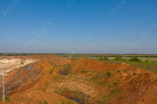 Clay quarry near the town of Polohy