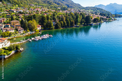 Lierna - Lago di Como (IT) - Vista aerea del porticciolo