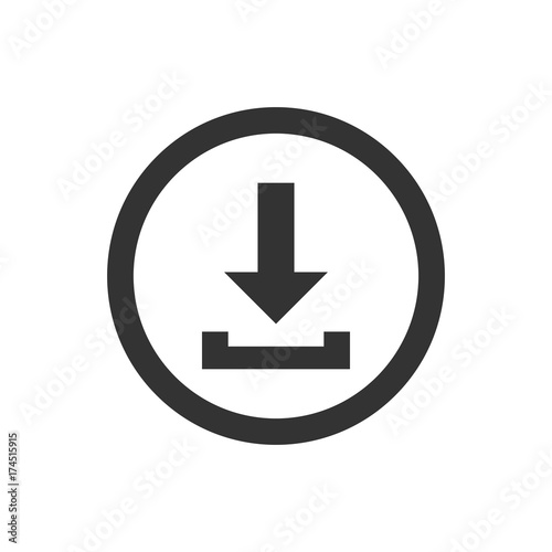 Download button on white background