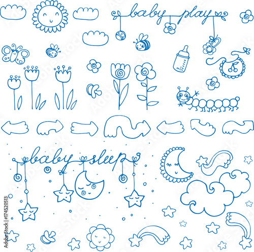 childish doodles