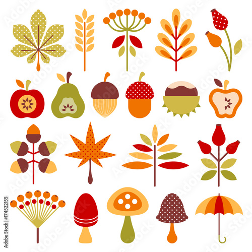 Autumn Set Retro Green