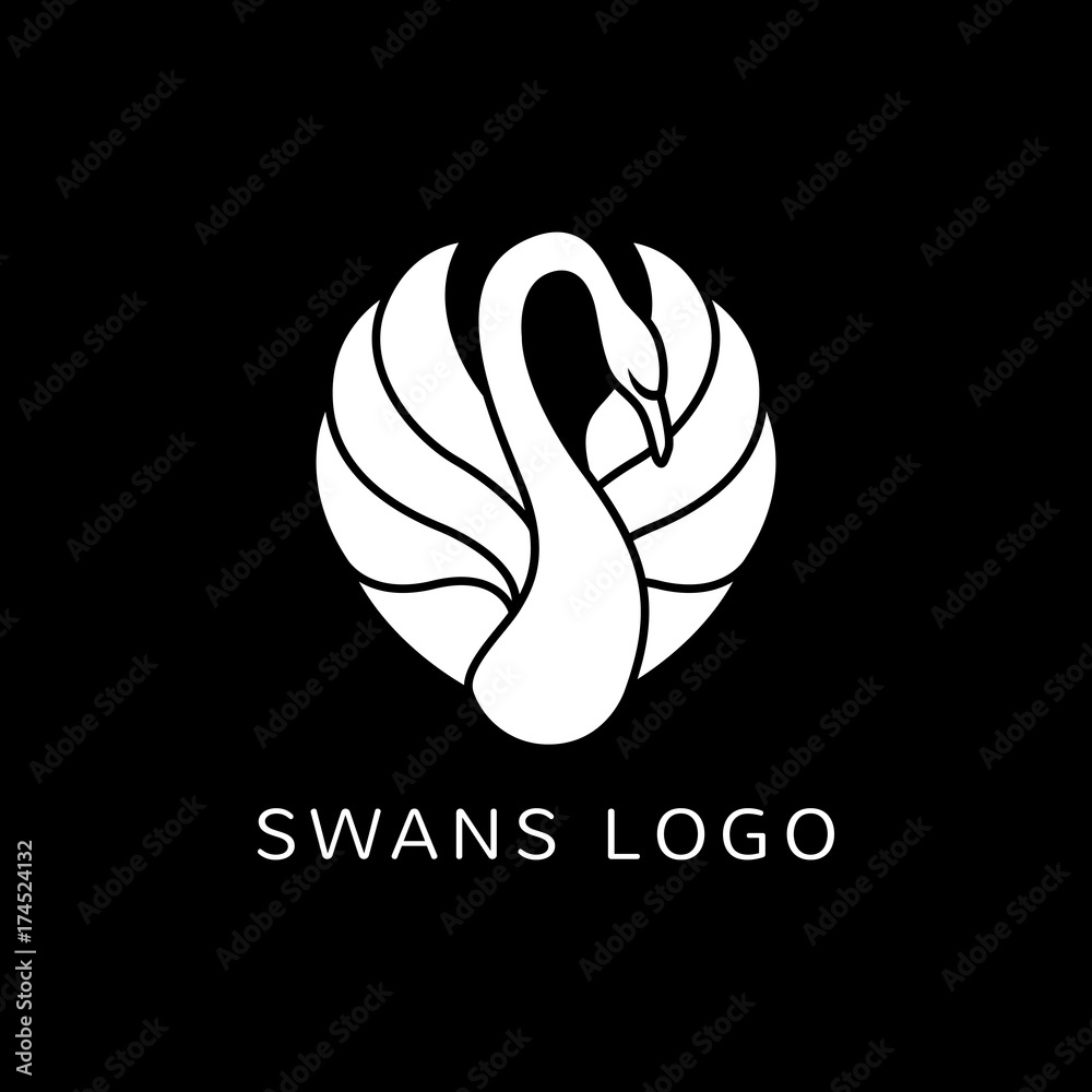Fototapeta premium swan_logo_sign_emblem-07