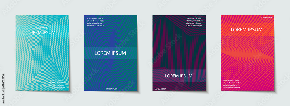 Covers design set. Abstract, minimal, geometric pattern. Covers design set. Abstract, minimal, geometric pattern.