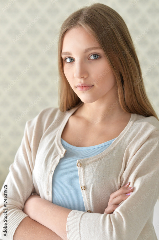 Portrait of cute teen girl Portrait of cute teen girl