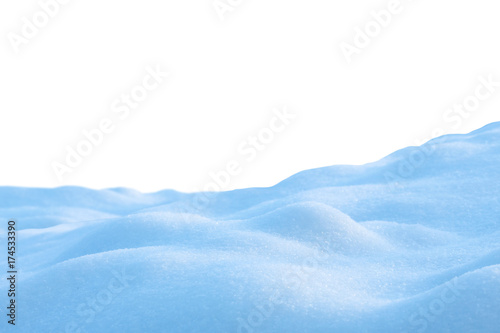 snow isolated on white background