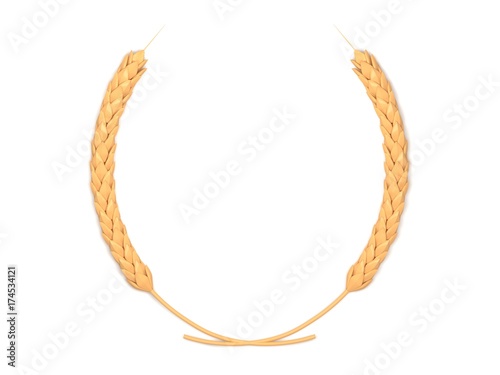 wheat symbol 3d