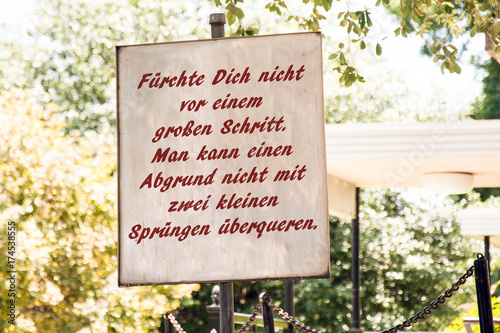 Businessspruch 006 - F?rchte Dich nicht