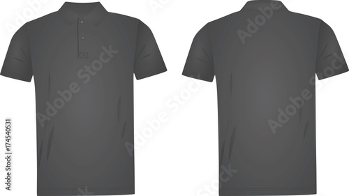Men polo t shirt template. vector illustration