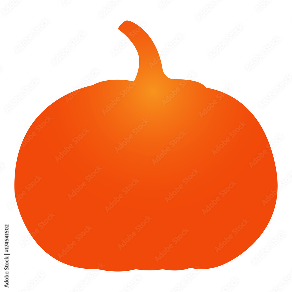 Isolated pumpkin icon on a white background, vector illustration Isolated pumpkin icon on a white background, vector illustration