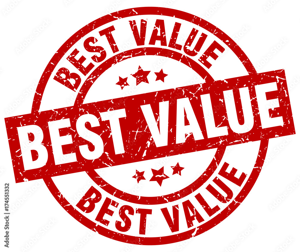 best value round red grunge stamp best value round red grunge stamp