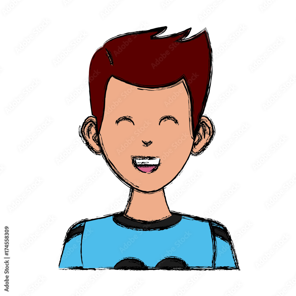 Young man cartoon icon vector illustration graphic design Young man cartoon icon vector illustration graphic design