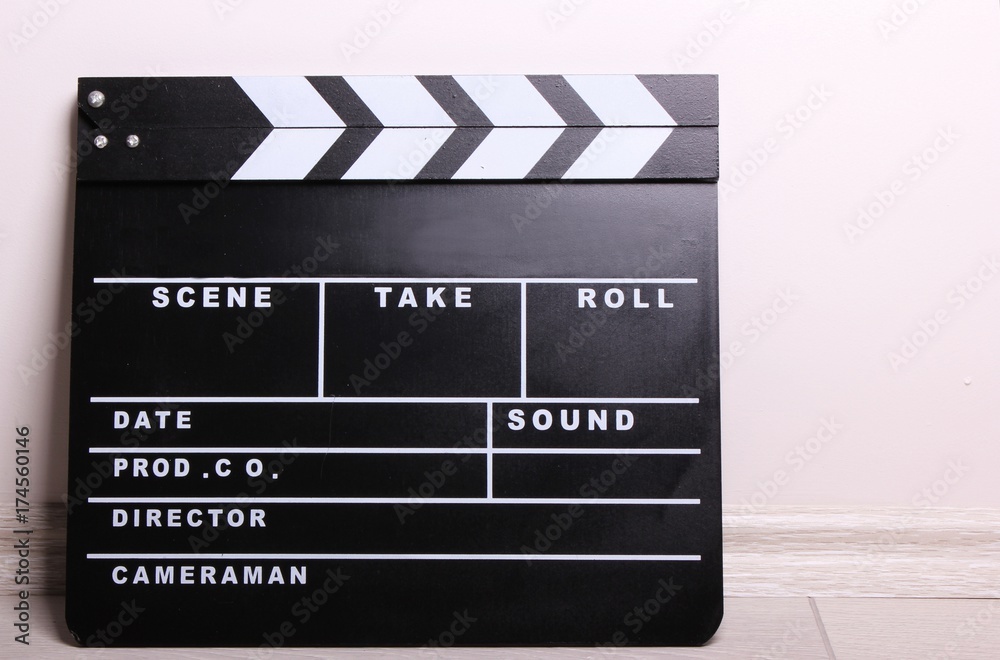 Obraz premium movie clapper board