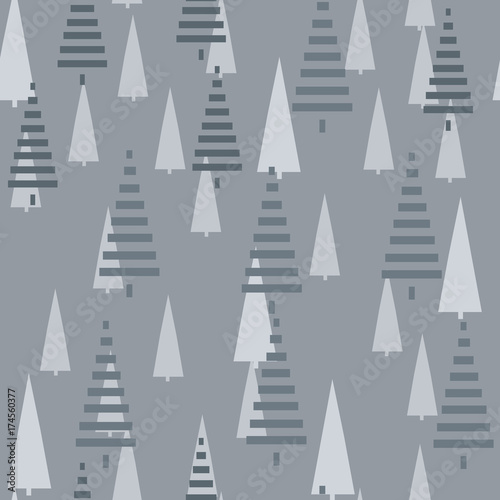 Christmas pattern with tree...