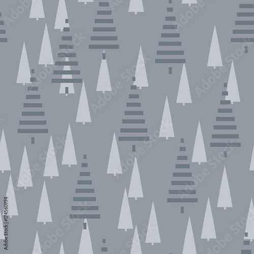 Christmas pattern with tree...