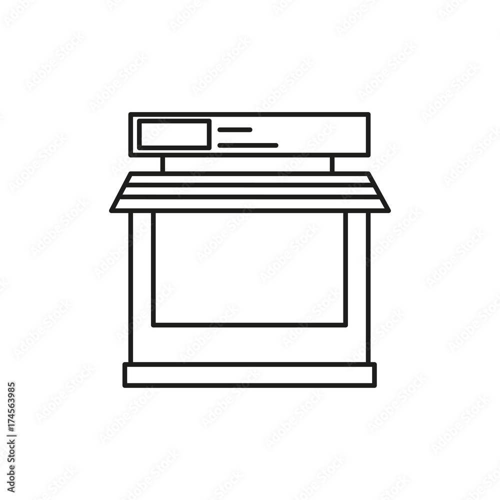 store with banner icon store with banner icon