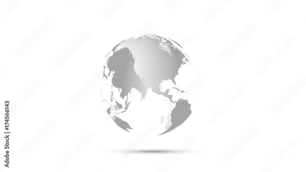 mondo, rotazione, bianco mondo, rotazione, bianco
