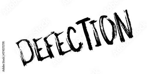 Defection rubber stamp. Grunge design with dust scratches. Effects can be easily removed for a clean, crisp look. Color is easily changed.