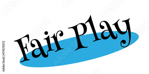 Fair Play rubber stamp. Grunge design with dust scratches. Effects can be easily removed for a clean, crisp look. Color is easily changed.