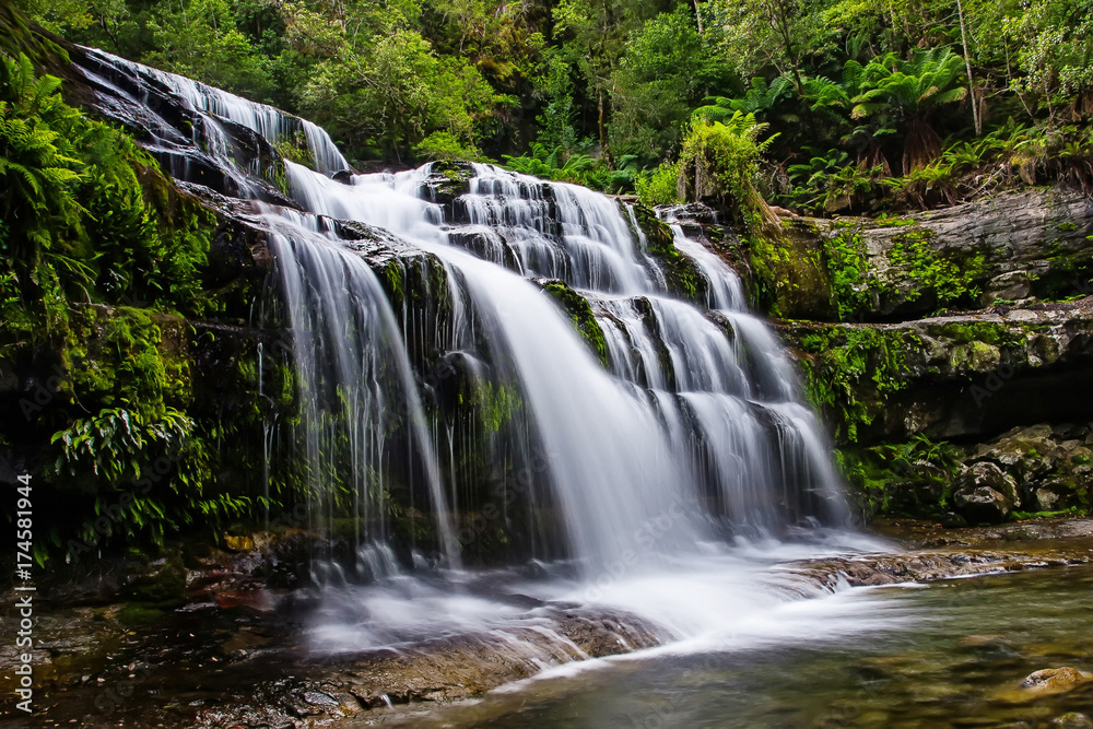 Liffey Falls State Reserve at the Midlands region of Tasmania, Australia.. Liffey Falls State Reserve at the Midlands region of Tasmania, Australia..