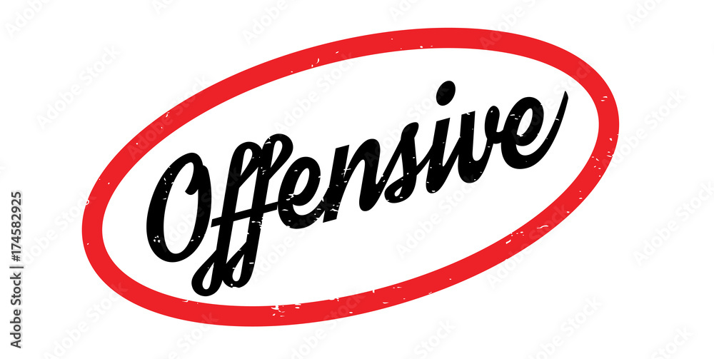 Offensive rubber stamp. Grunge design with dust scratches. Effects can be easily removed for a clean, crisp look. Color is easily changed. Offensive rubber stamp. Grunge design with dust scratches. Effects can be easily removed for a clean, crisp look. Color is easily changed.