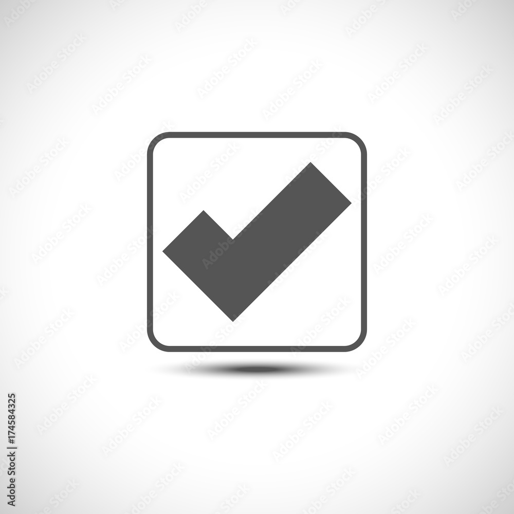 Simple check box icon Simple check box icon