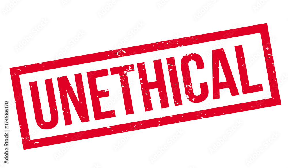 Unethical rubber stamp. Grunge design with dust scratches. Effects can be easily removed for a clean, crisp look. Color is easily changed. Unethical rubber stamp. Grunge design with dust scratches. Effects can be easily removed for a clean, crisp look. Color is easily changed.