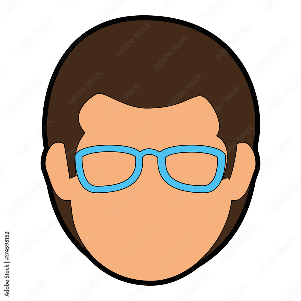 young man head avatar character young man head avatar character