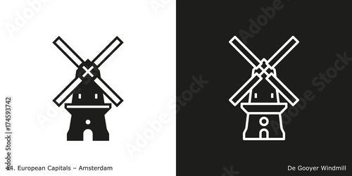 De Gooyer Windmill, Amsterdam photo