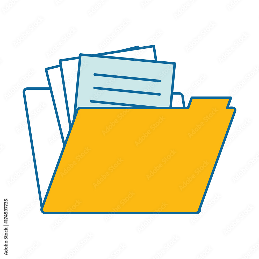 folder document isolated icon