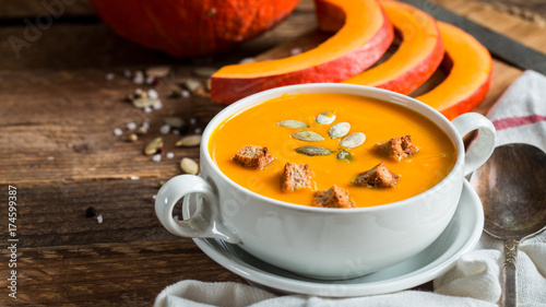 Pumpkin soup puree
