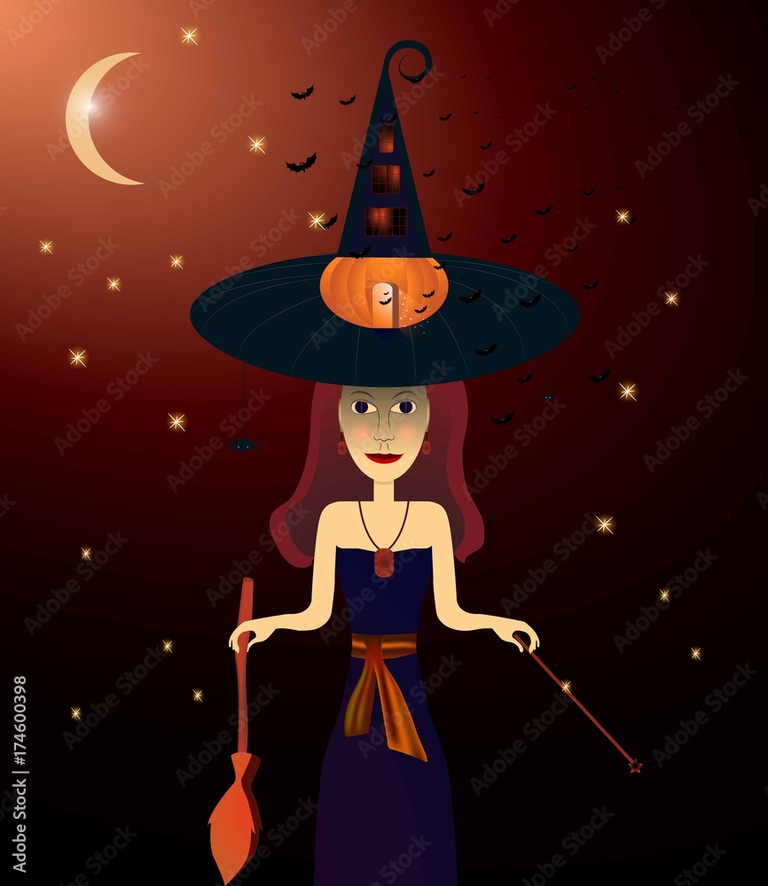 Witch on Halloween Witch on Halloween