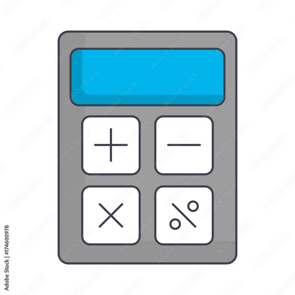 calculator icon over white background vector illustration calculator icon over white background vector illustration