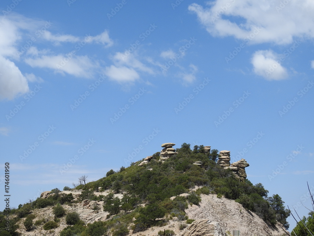 Naklejka premium rocky mountain top