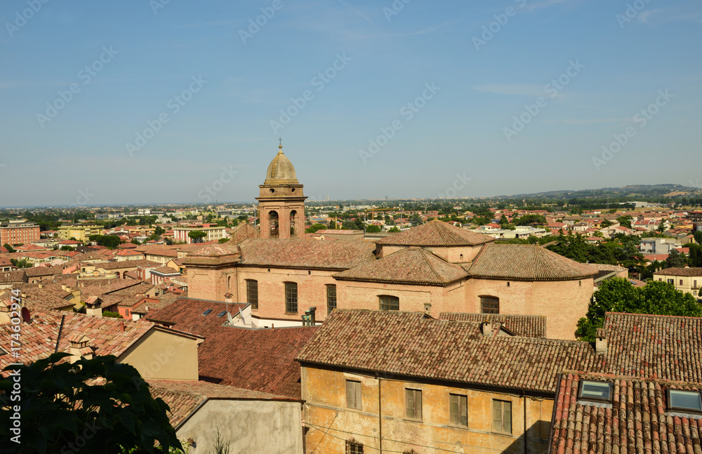 blick über Santarcangelo di Romagna 