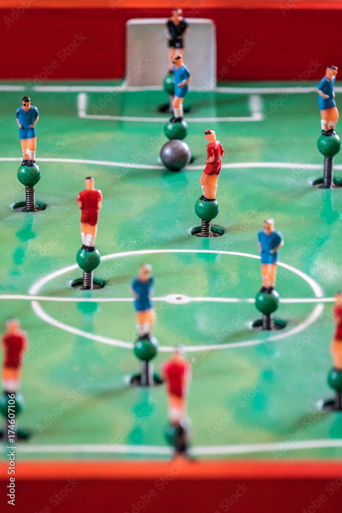 Player figurines of tabletop football game Player figurines of tabletop football game