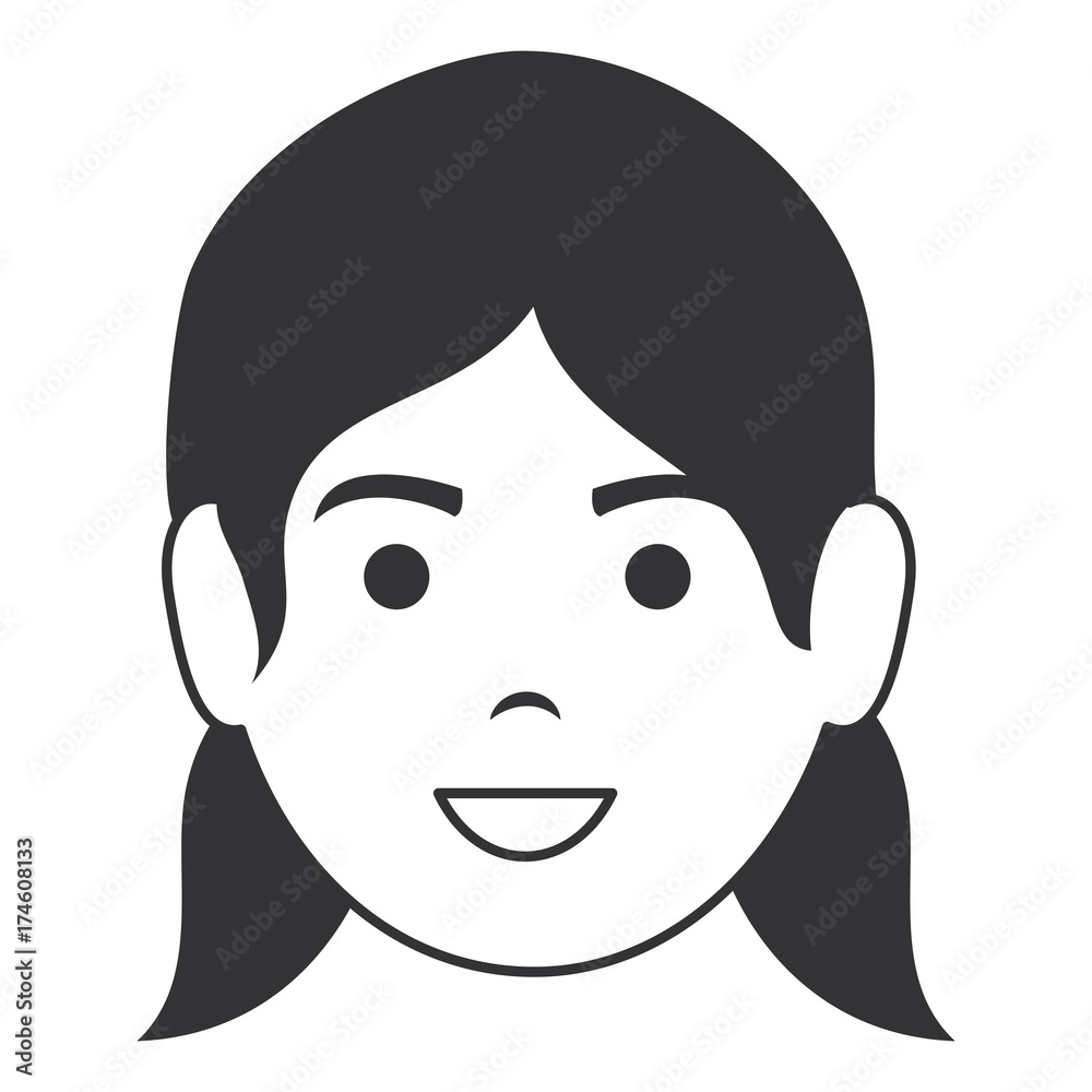 beautiful woman head avatar character beautiful woman head avatar character
