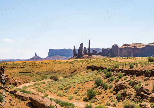 Three Sisters, Monument Valley - Arizona, AZ, USA