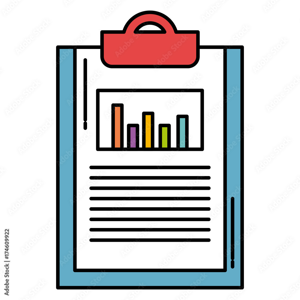 clipboard document with statistics clipboard document with statistics