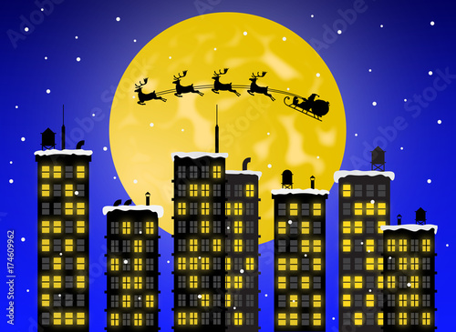 Babbo natale sta arrivando in città