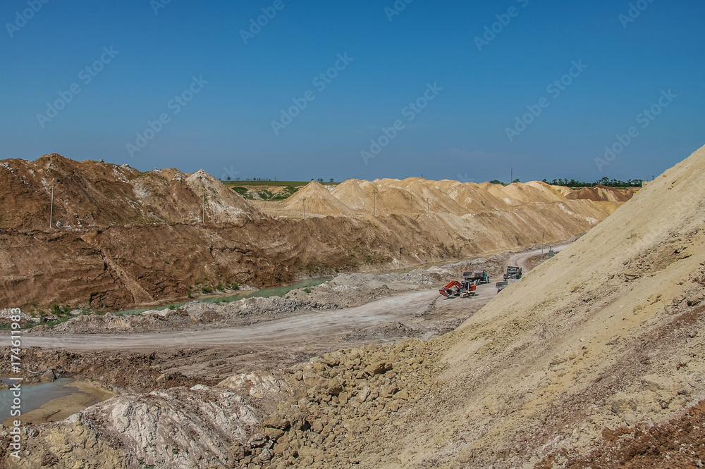 Clay quarry near the town of Polohy Clay quarry near the town of Polohy