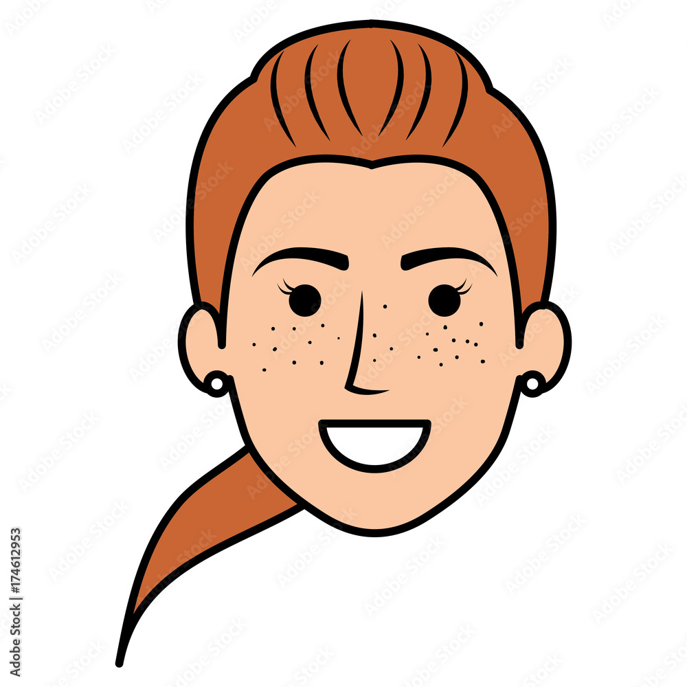 beautiful woman head avatar character beautiful woman head avatar character