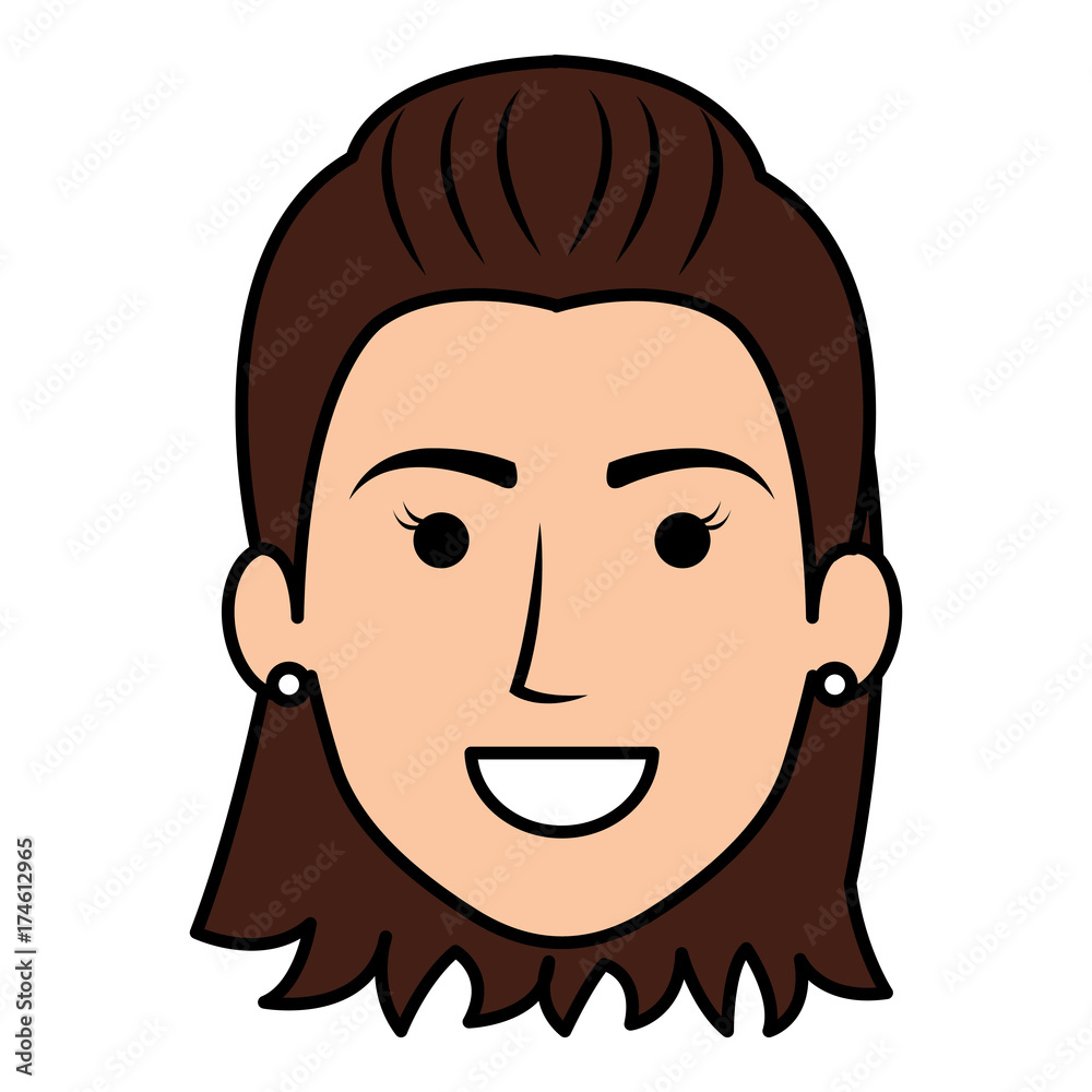 beautiful woman head avatar character beautiful woman head avatar character