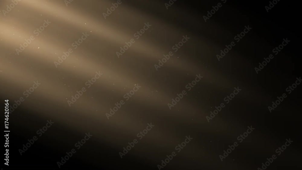 Volume Light with Dust Particles, seamless looping 3d animation. 4K