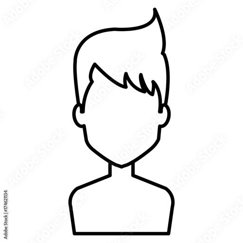 young man shirtless avatar character