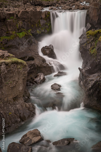 Iceland Waterfall Landscape - 2710