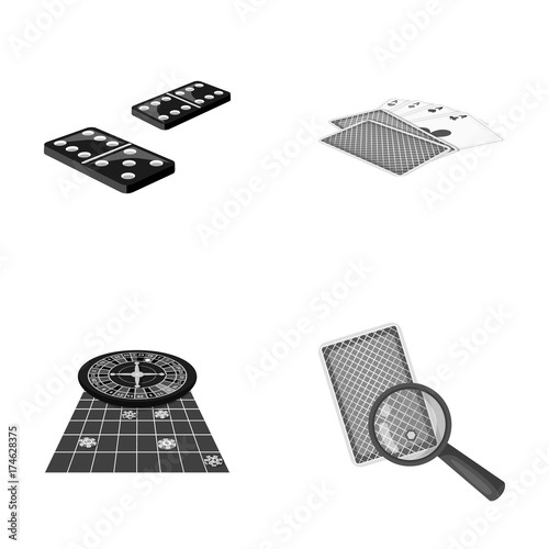Excitement, casino, game and other web icon in monochrome style Magnifier, cheating, entertainment, icons in set collection.