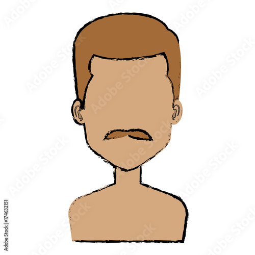 young man shirtless avatar character